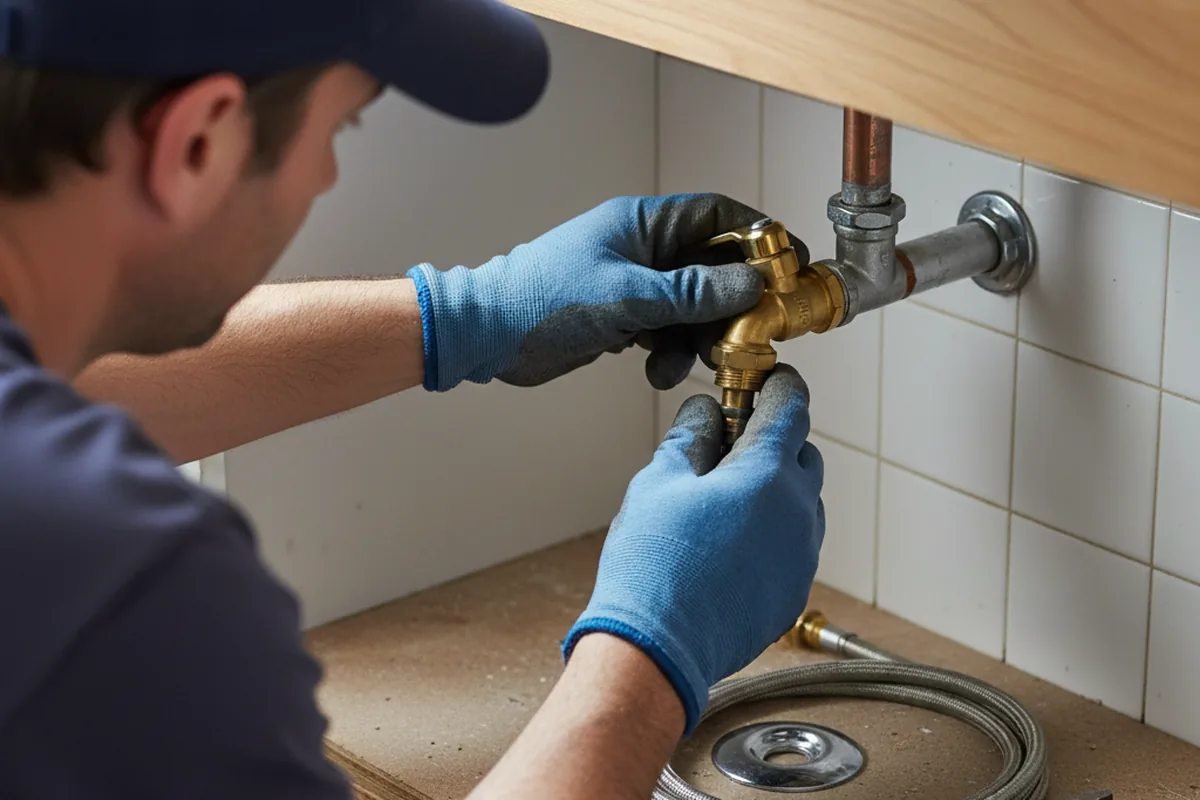 Shutoff valve and fitting work during Emergency Plumbing in Mound City